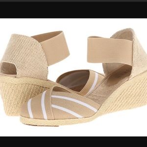 Lauren Ralph Lauren Shoes | Lauren Ralph Lauren Charla Espadrilles Tan 7.5 | Color: Tan/White | Size: 7.5 | Alma4posh's Closet